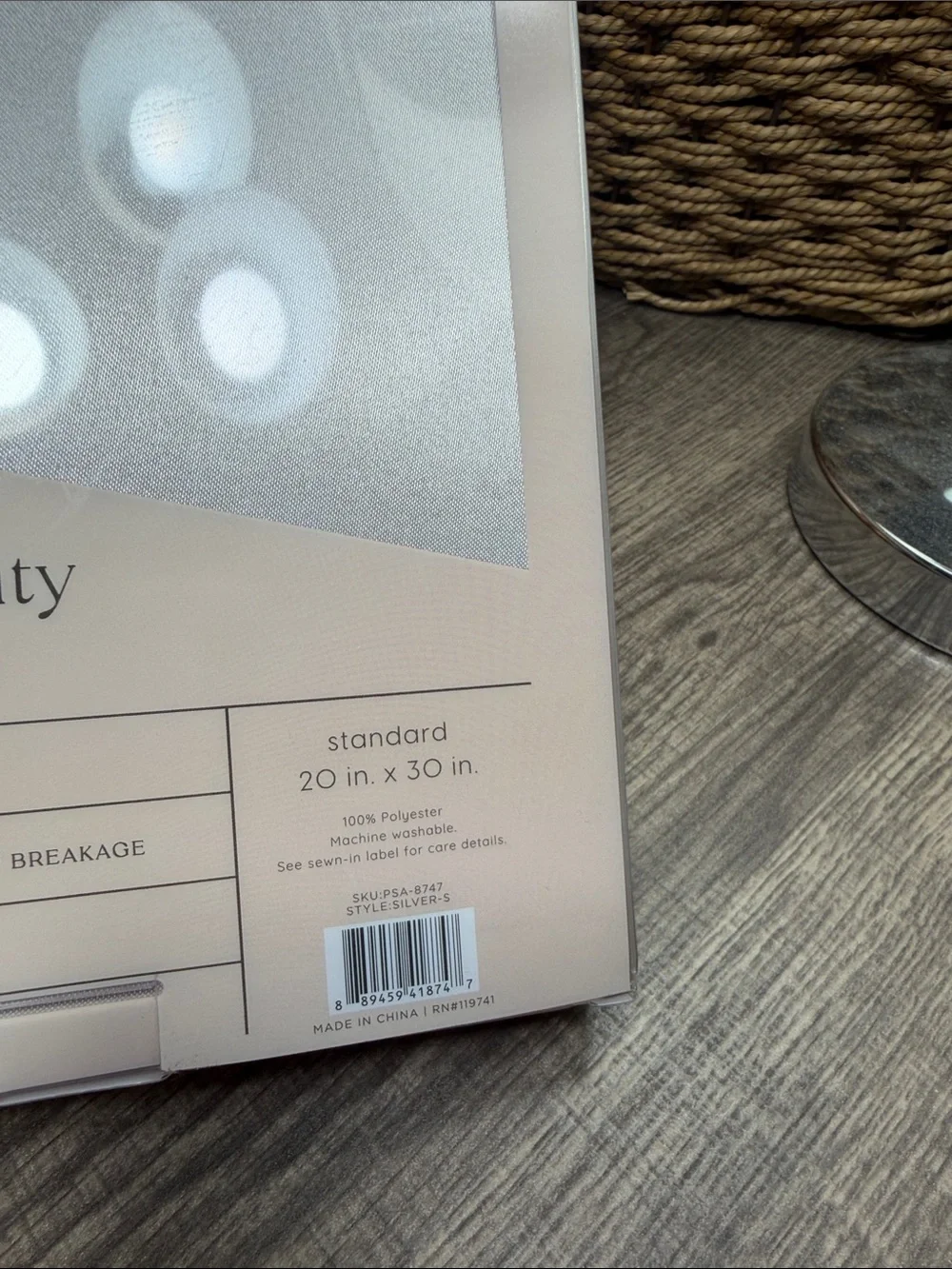 🌻5 for $30🌻 Morning Beauty Satin Pillowcase Set in Silver